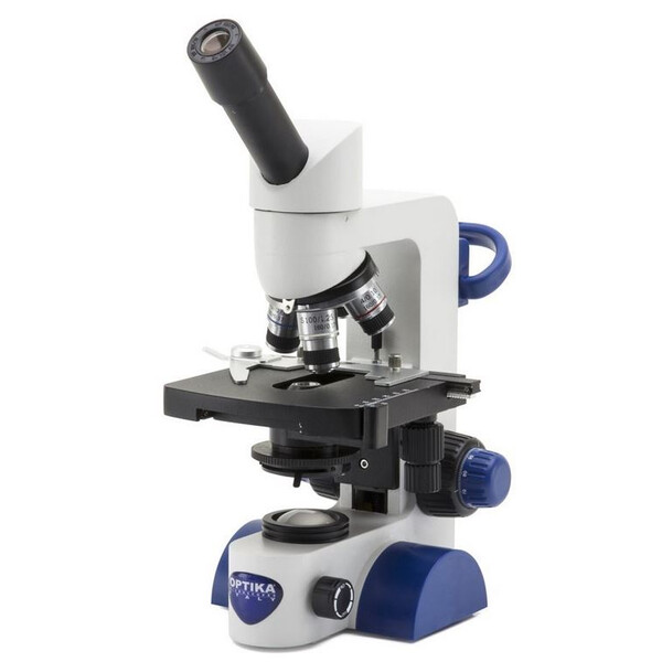 Optika Microscop B-65, mono, 40-1000x, LED, Akku, Kreuztisch