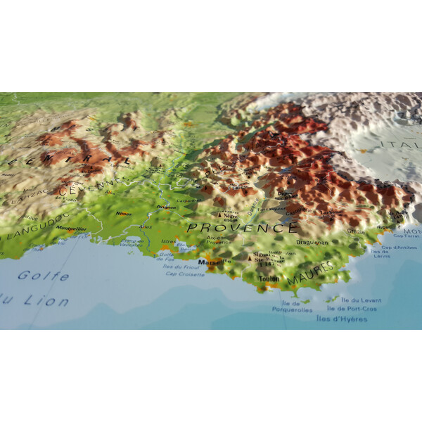 3Dmap Harta La France Physique