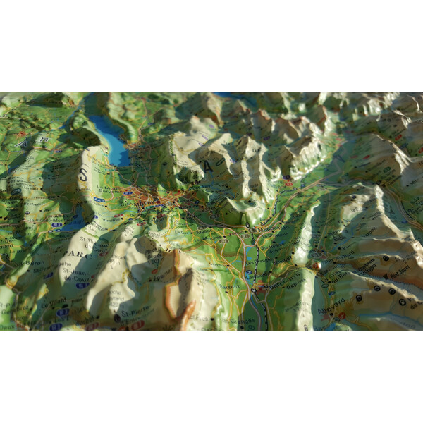 3Dmap Harta regionala La Savoie