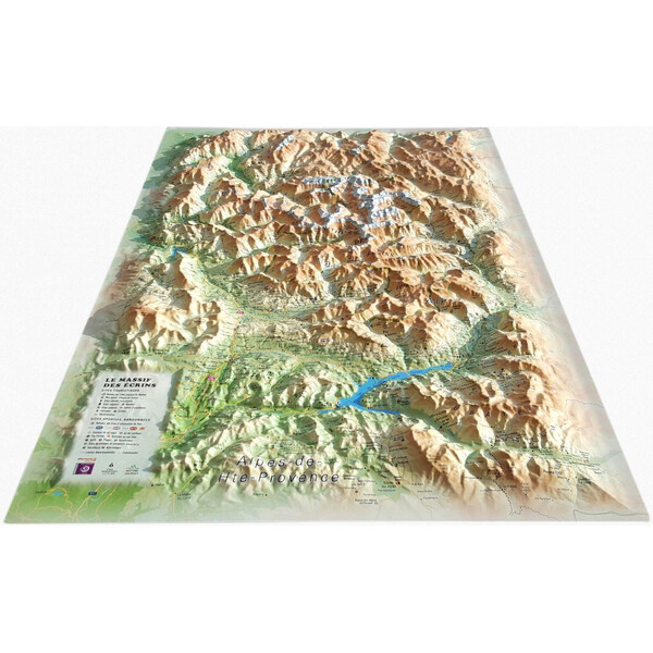 3Dmap Harta regionala Le Massif des Ecrins