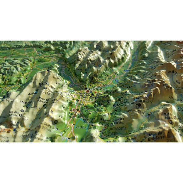 3Dmap Harta regionala L'Isère