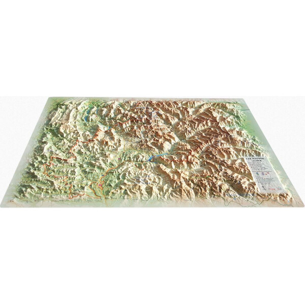 3Dmap Harta regionala Les Hautes Alpes