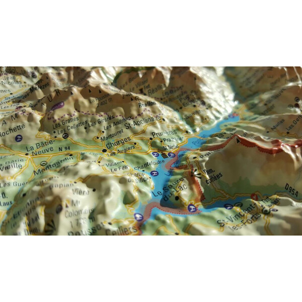 3Dmap Harta regionala Les Hautes Alpes