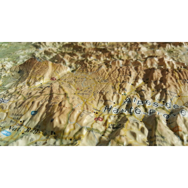 Carte régionale 3Dmap Les Massifs de Provence