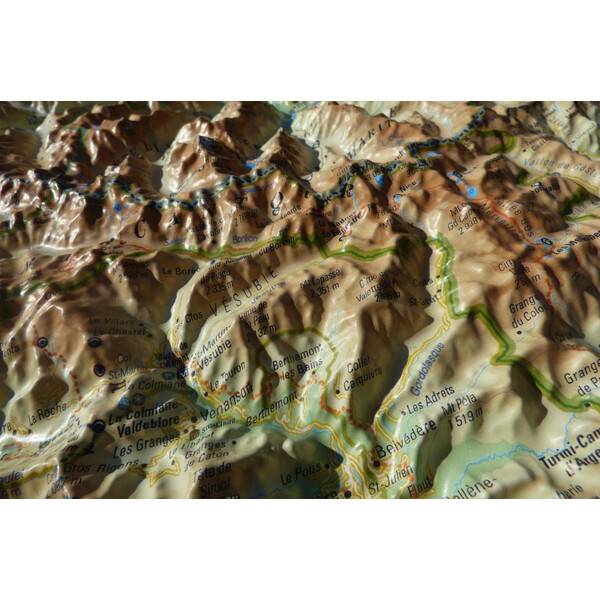 3Dmap Harta regionala Le Massif du Mercantour