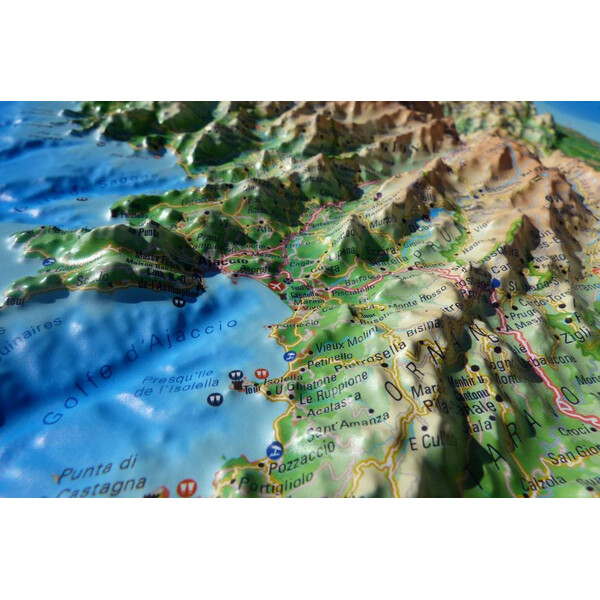 3Dmap Harta regionala La Corse