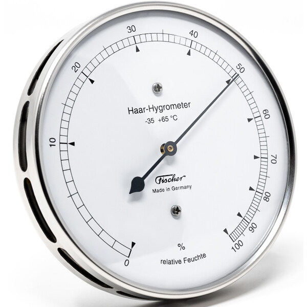 Fischer Statie meteo Hair-Hygrometer Stainless Steel