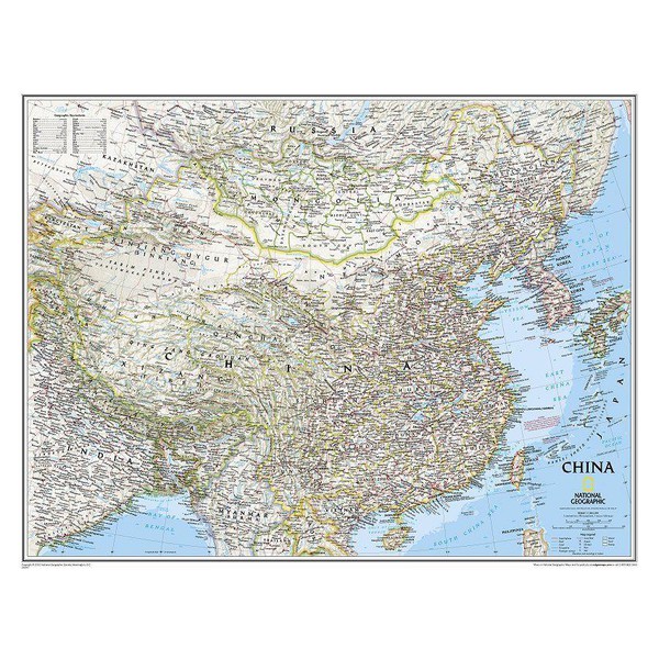 National Geographic Harta Hartă China