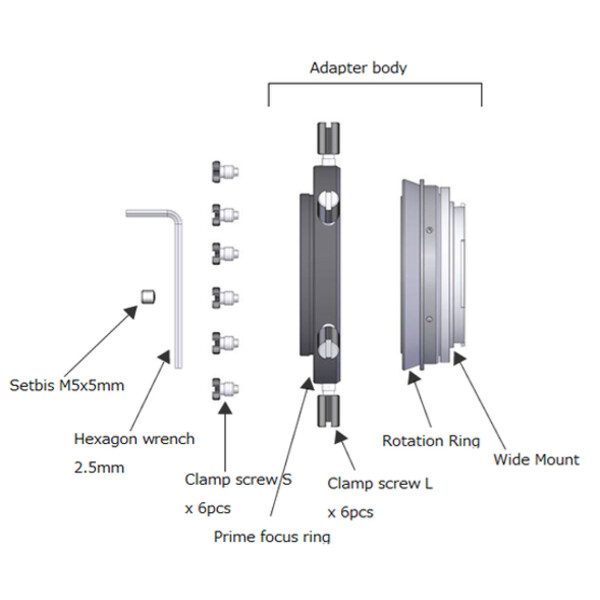 Vixen Adaptoare foto Adapter 60DX für Nikon