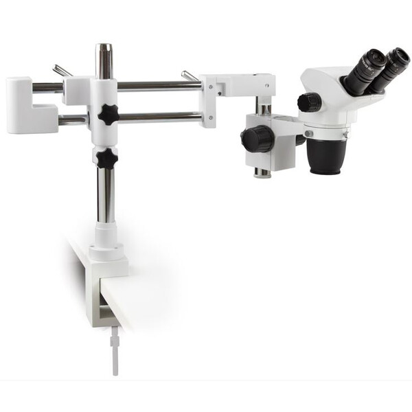 Euromex Microscopul stereoscopic zoom NZ.1902-BC, 6,7-45x, braț dublu, clemă de masă, bino