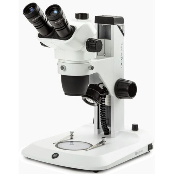 Euromex microscopul stereoscopic zoom NZ.1903-S, 6,7-45x, cu cremalieră, lumină incidentă și transmisă, trino
