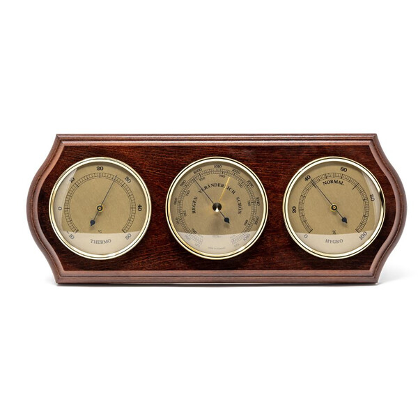 Fischer Statie meteo 63mm Mahagoni