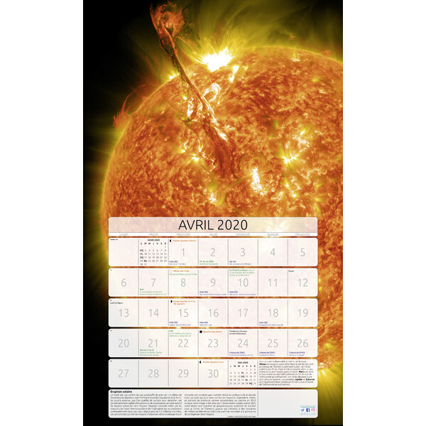 Amds édition  Calendar Astronomique 2020