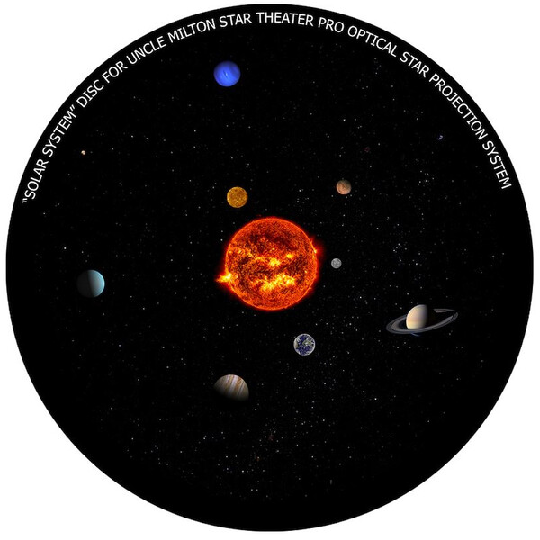 Omegon Diapozitiv pentru Star Theater Pro cu motiv Sistemul Solar