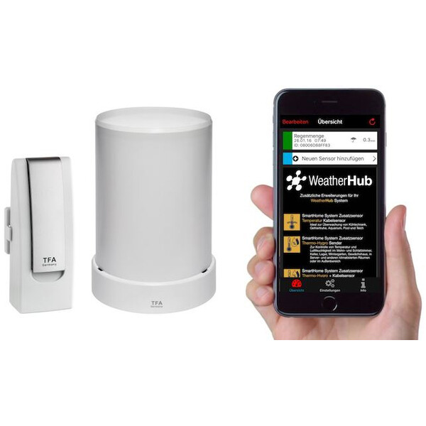 TFA Statie meteo Set de pornire WeatherHub cu pluviometru