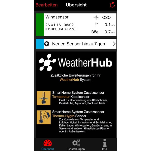 TFA Statie meteo WeatherHub Starter-Set with wireless wind meter