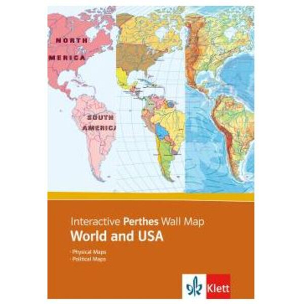 Klett-Perthes Verlag Software Interactive Wall Map: World & USA