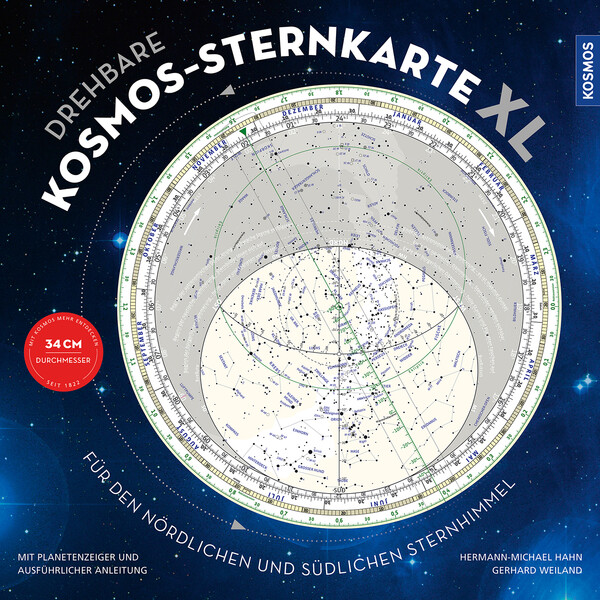 Kosmos Verlag Harta cerului Drehbare Kosmos-Sternkarte XL 34cm