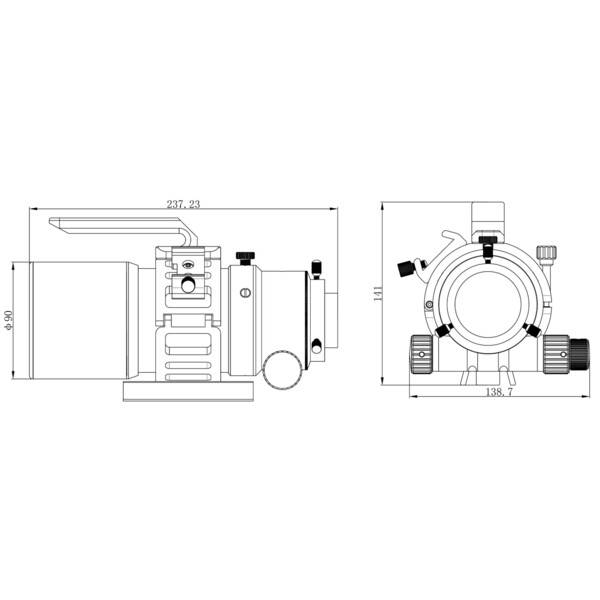 Omegon Refractor apochromat Pro APO AP 61/335 ED OTA + Test Report