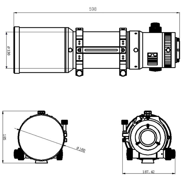 Omegon Refractor apochromat Pro APO AP 121/678 Quintuplet OTA + Test Report