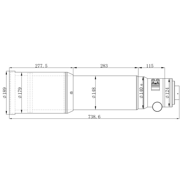 Omegon Refractor apochromat Pro APO AP 140/910 Triplet OTA