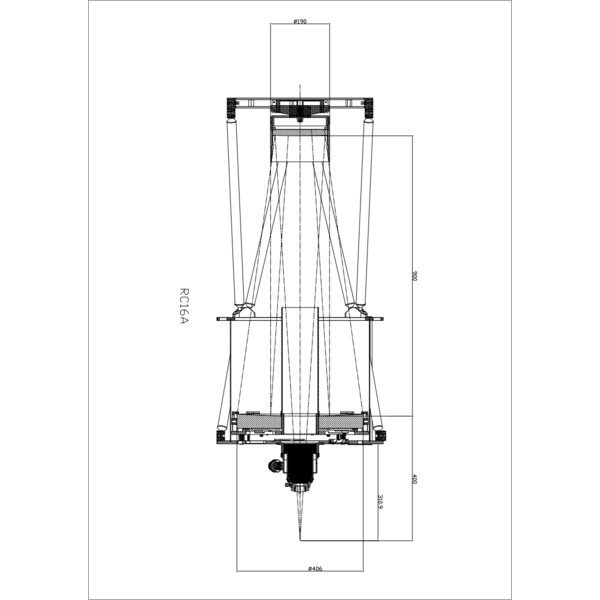 Omegon Oglinda principala Set de oglinzi Ritchey-Chrétien 16'' F/8