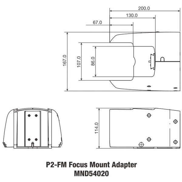 Nikon Montura cap P2-FM Focusing Mount Adapter