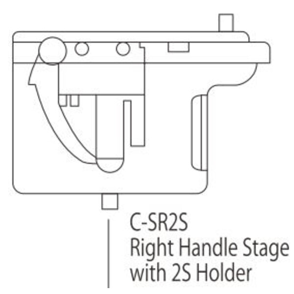 Nikon C-SR2S Mâner dreapta etapă cu 2SHolder