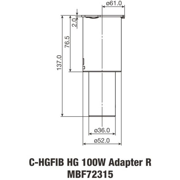 Nikon C-HGFIB HG 100W ADP Light Fibre Adaptoare