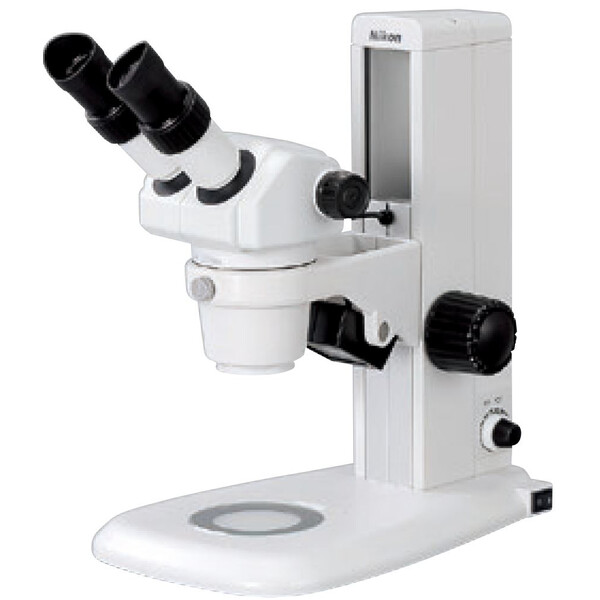 Nikon microscopul stereoscopic zoom SMZ445, bino, 0.8x-3.5x, 45°, FN21, W.D.100mm, Auf- u. Durchlicht, LED