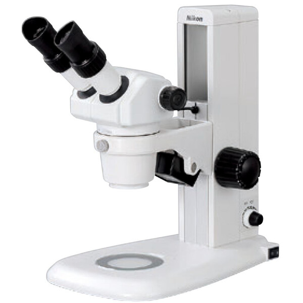 Nikon microscopul stereoscopic zoom SMZ445, bino, 0.8x-3.5x, 45°, FN21, W.D.100mm, lumină incidentă și transmisă, LED