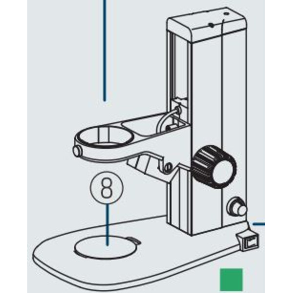 Nikon microscopul stereoscopic zoom SMZ445, bino, 0.8x-3.5x, 45°, FN21, W.D.100mm, Auf- u. Durchlicht, LED