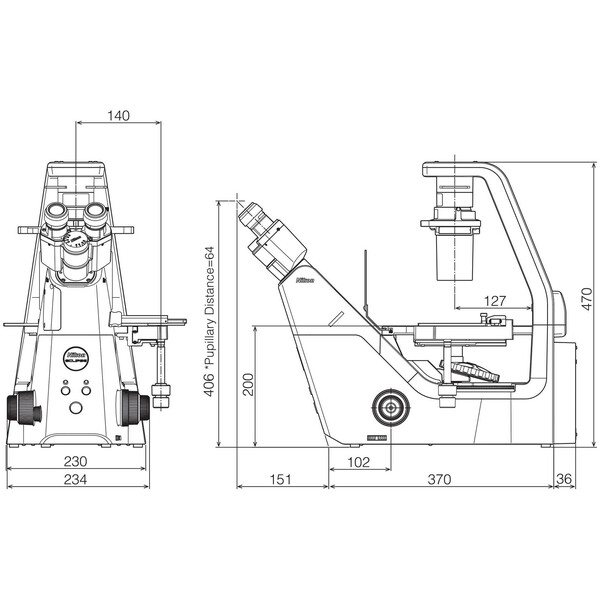 Nikon Microscop inversat Mikroskop ECLIPSE TS2, invers, trino, PH, FL, w/o objectives