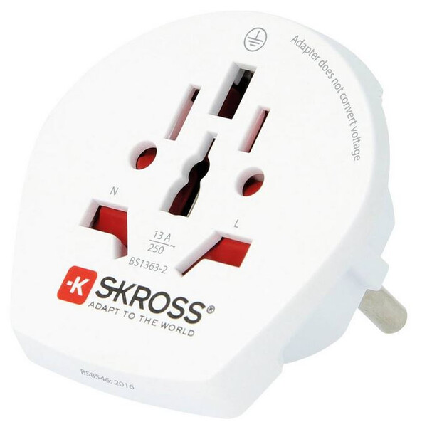 Skross Adaptor de călătorie World to Europe