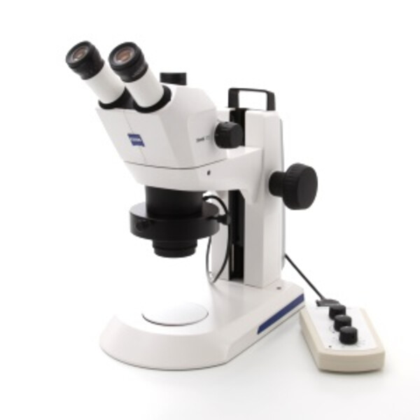 ZEISS Stemi 305; trino; Greenough; l.d.110mm; 16x/14; ZOOM 5:1; 0.8-8.0; Lentilă aditională 2.0x, Lumina circulara VisiLED