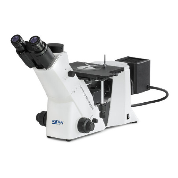 Kern Microscop inversat OLM 171, invers, MET, POL, trino, Inf planchrom, 50x-500x, Auflicht, HAL, 50W