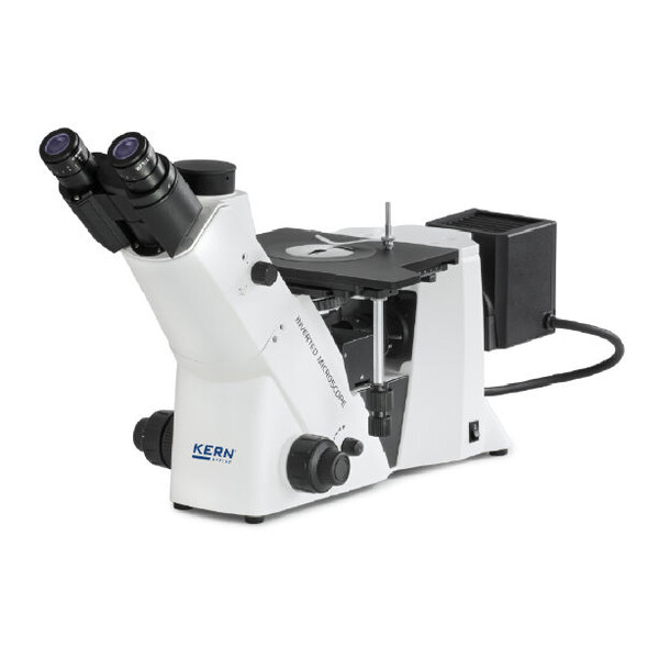 Kern Microscop inversat OLM 171, invers, MET, POL, trino, Inf planchrom, 50x-500x, Lumina directa, HAL, 50W