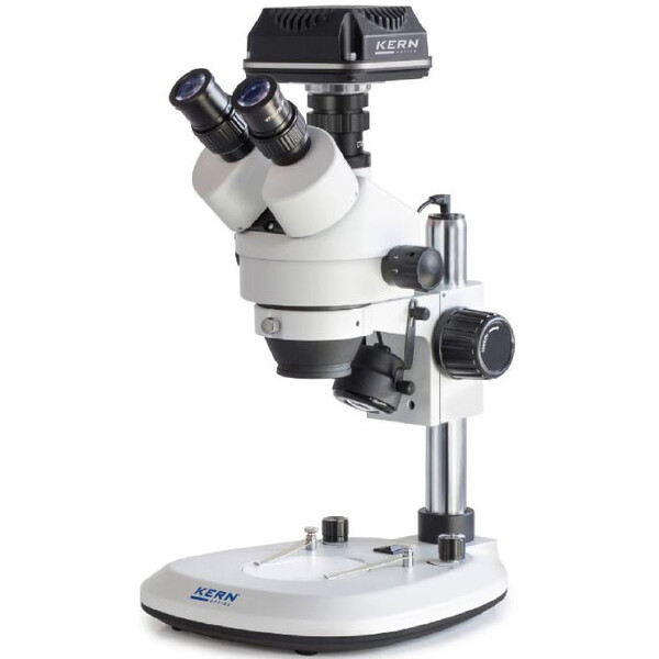 Kern Microscop OZL 464C832, Greenough, Säule, 7-45x, 10x/20, Auf-Durchlicht, 3W LED, Kamera 5MP, USB 3.0