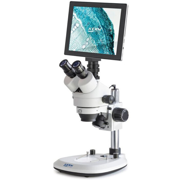 Kern Microscop OZL 464C241, Greenough, Coloana, 7-45x, 10x/20, Lumina transmisă, 3W LED, Camera 5MP, USB 2.0, HDMI, WiFi, Tablet
