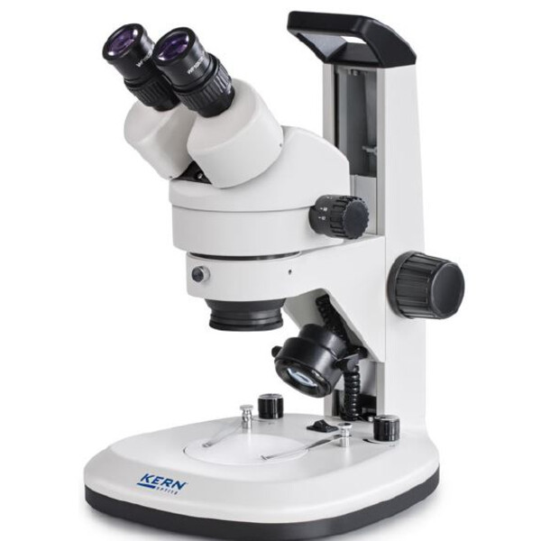 Kern microscopul stereoscopic zoom OZL 467, bino, Greenough, 0,7-4,5x, HWF10x20, 3W LED