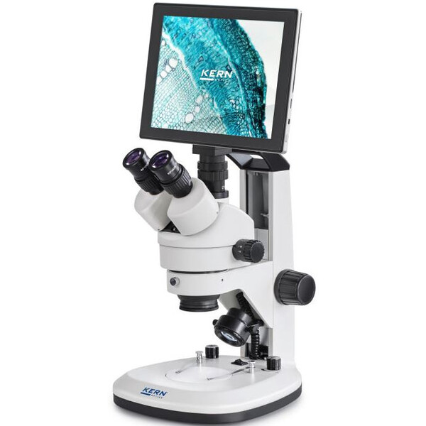 Kern Microscop OZL 468T241 Greenough, cu cremalieră, 7-45x, 10x/20, Lumina transmisă, 3W LED, Camera 5MP, USB 2.0, HDMI, WiFi, USB, Tablet