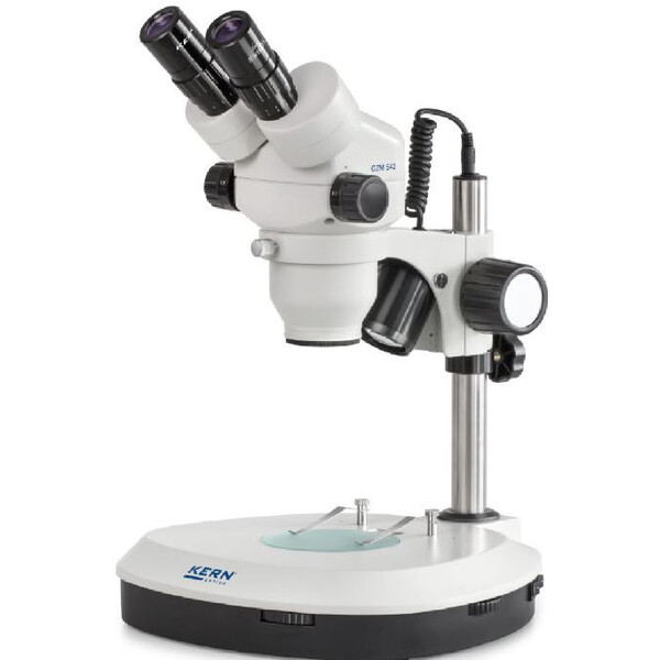 Kern microscopul stereoscopic zoom OZM 544, trino, 7-45x, HSWF10x23, Lumina transmisă, 3W LED