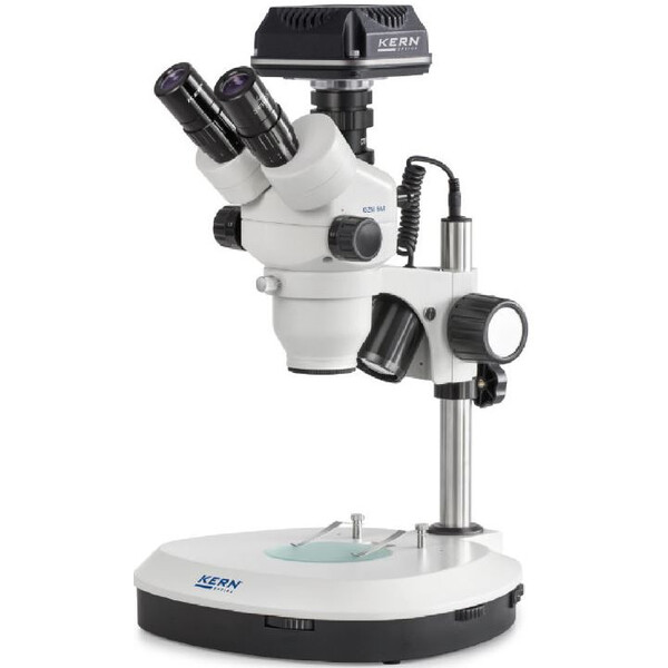 Kern Microscop OZM544C825, trino, 7-45x, HWF 10x23, Lumina transmisă, 3W LED, Camera, CMOS, 5MP, 1/2.5", USB 2.0