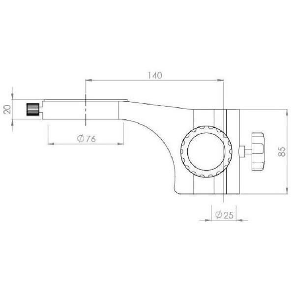 Kern microscopul stereoscopic zoom OZM 933, trino, 7-45x, HSWF 10x23 mm,  Stativ, doppelarm, 614x545 mm, m. Tischplatte, Ringlicht LED 4.5 W