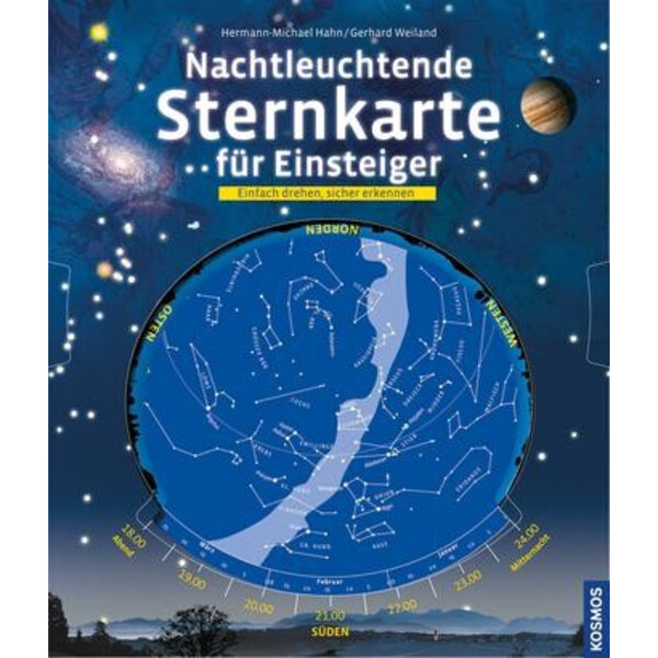 Kosmos Verlag Harta stelară  fosforescentă pentru începători