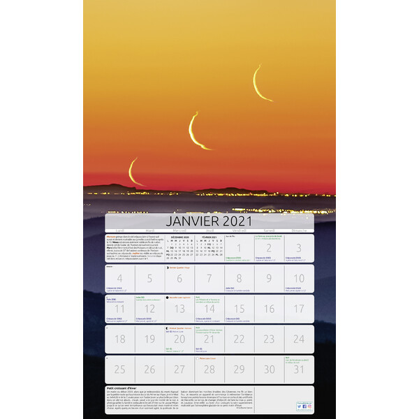 Amds édition  Calendar Astronomique 2021
