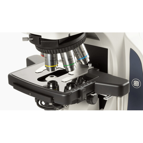 Euromex Microscop Delphi-X, DX.2158-APLi, trino, 40x - 1000x, Plan semi-apochromat., mit ergonom. Kopf u.100W Halogen-Beleuchtung