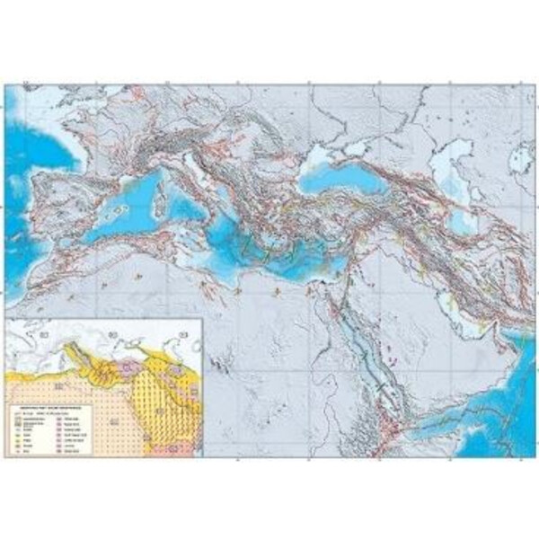 UKGE Harta regionala Geodynamic map of the Mediterranean