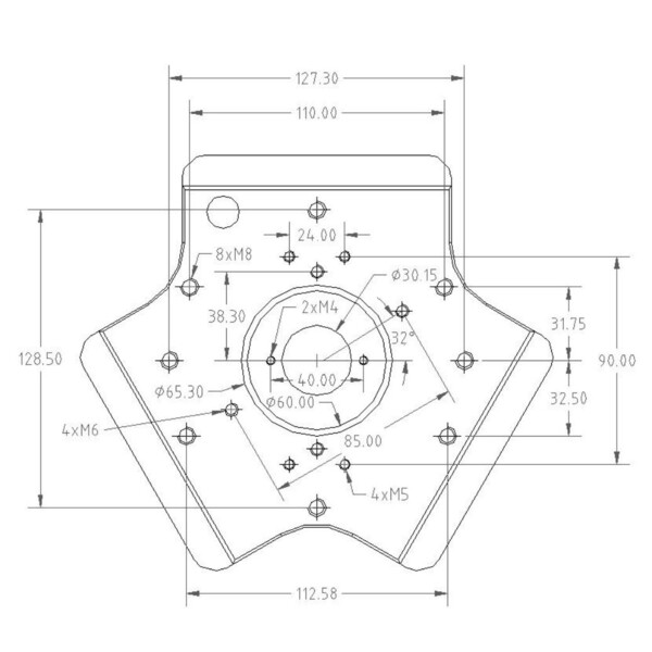 Avalon Trepied T-Pod 130 red