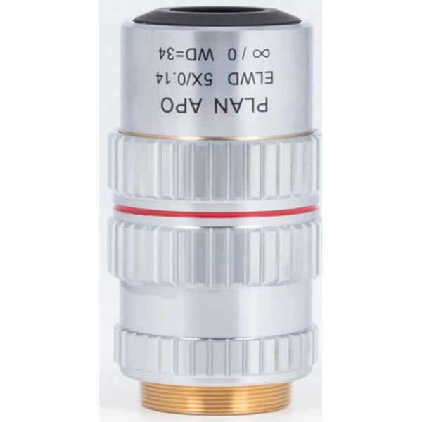 Motic Plan apocromat. obiectiv PA ELWD 5X/0.140 (wd 34mm) Ajustare pafocalitate